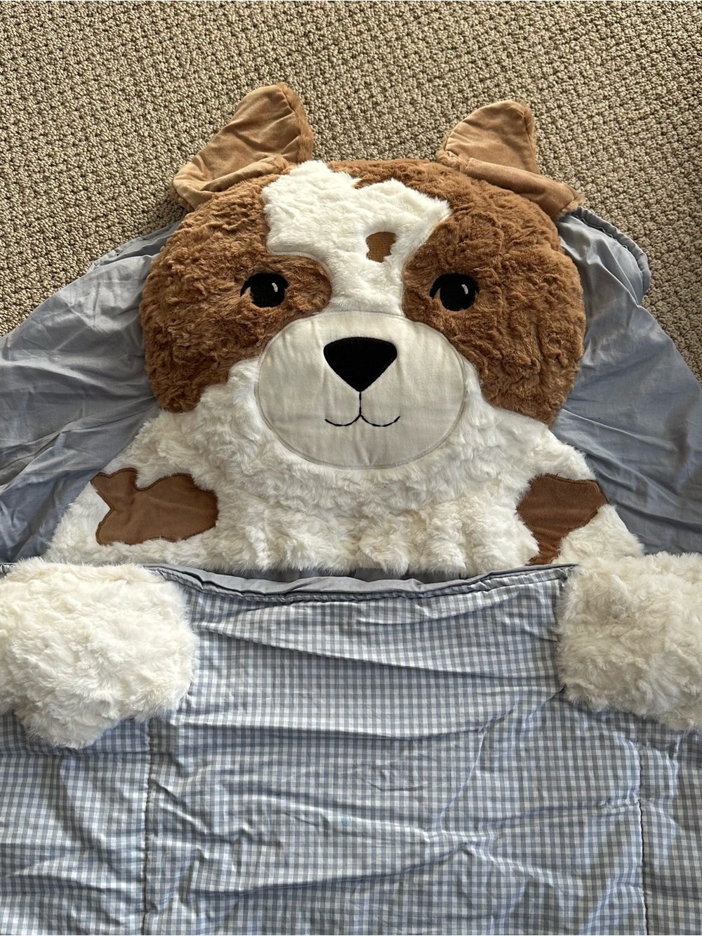 Pottery barn kids Sleeping Bag - puppy - Blue & White - Picture 3 of 9